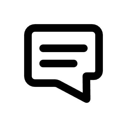 Comment icon showing discussion or feedback section